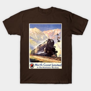 Vintage Travel Poster - Northern Pacific Railway T-Shirt